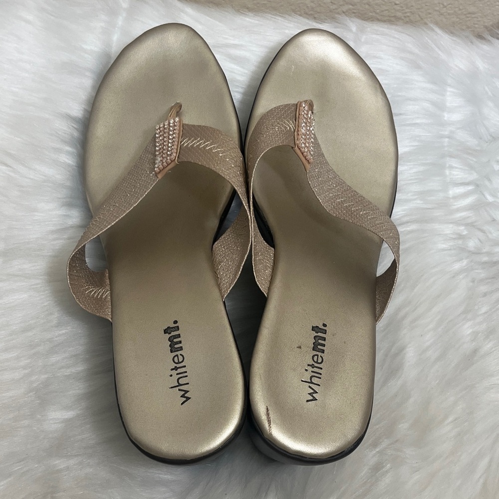 White Mt. Wedge Sandals - Picture 7 of 11
